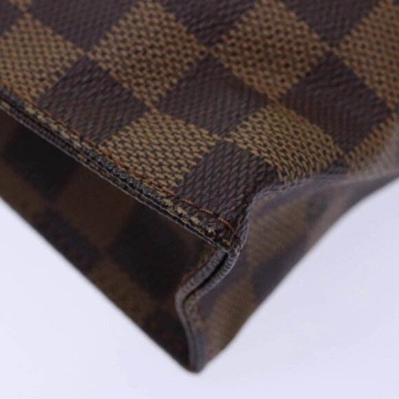 LOUIS VUITTON Damier Ebene Poche Toilette 26 Pouch N47543 LV Auth 84848 - Picture 3 of 16